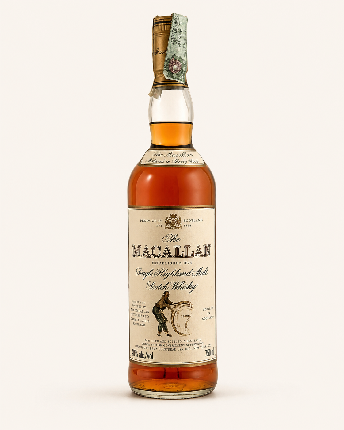 Bottiglia di The Macallan 7 Years Old Giovinetti Single Highland Malt Scotch Whisky