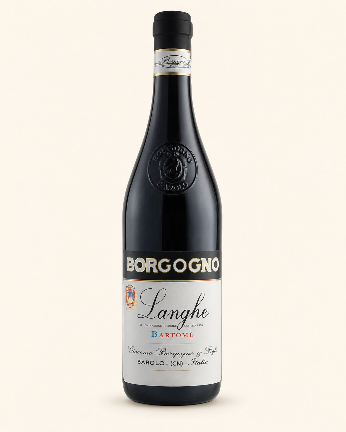Bottiglia di Borgogno Langhe Bartomè DOC 750 ml