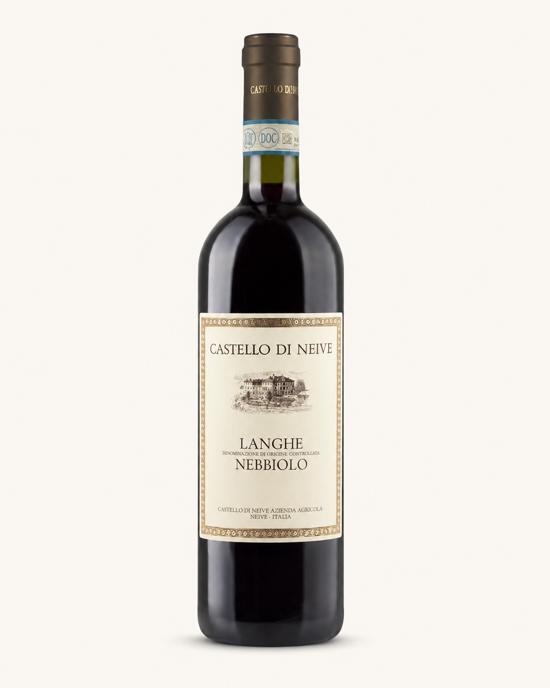 Bottiglia di Castello di Neive Langhe Nebbiolo DOC 750 ml