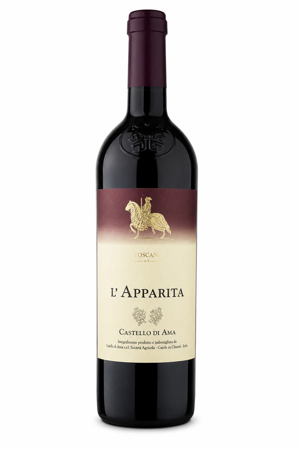 L'Apparita Toscana IGT Castello di Ama bottiglia vino rosso Toscana
