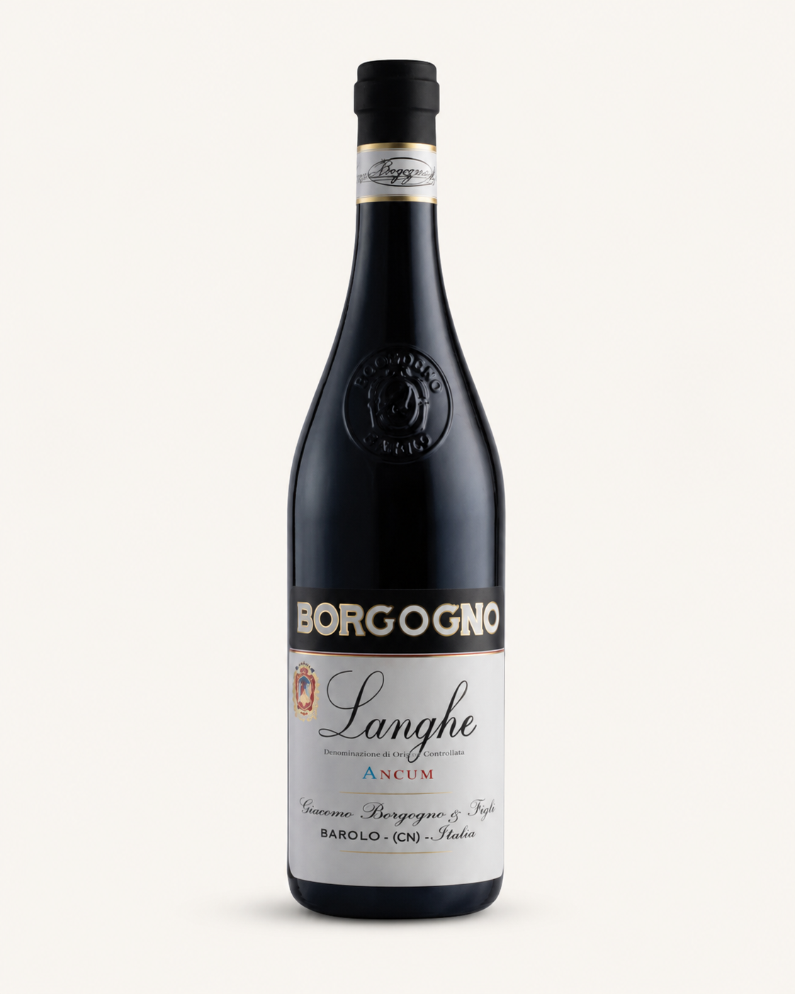 Bottiglia di Borgogno Langhe Ancum DOC 750 ml