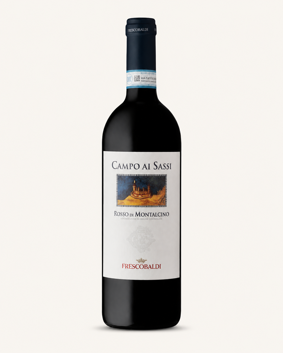 Bottiglia Campo ai Sassi Frescobaldi Rosso di Montalcino DOC vino rosso toscano