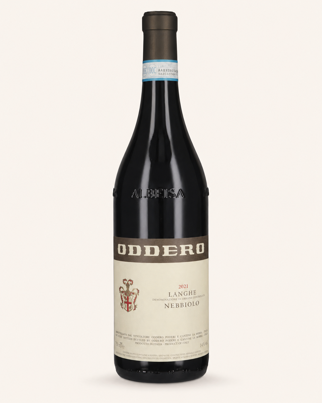 Bottiglia di Oddero Langhe Nebbiolo DOC 2021 750 ml